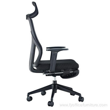 EX-factory price Ergonomic office mesh chair staff chair with footrest